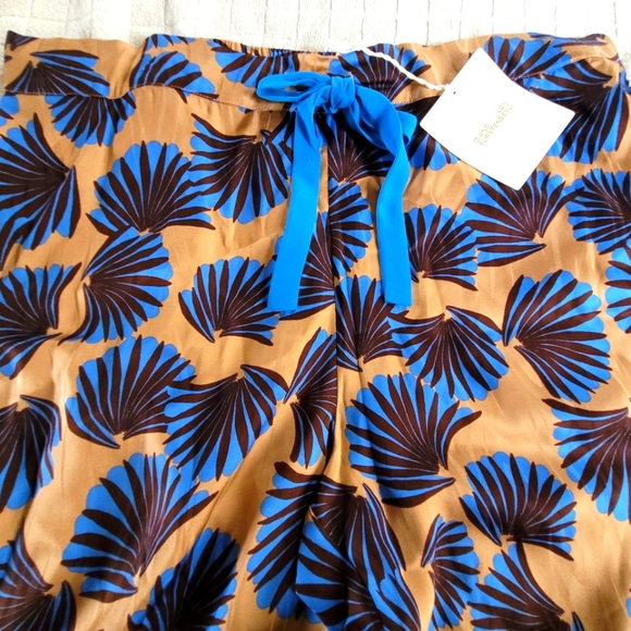NEW Diane Von Furstenberg’s Fan Print Veronica Trousers 12 - Picture 8 of 13